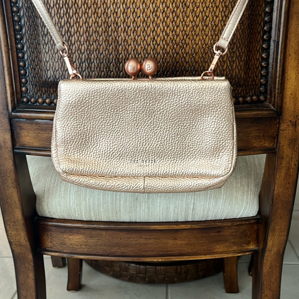 Ted Baker rose gold crossbody purse